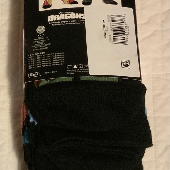 How to train your dragon casual crew socks - Picture 4 of 6
